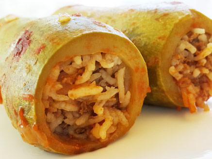 קישואים ממולאים באורז ובבשר