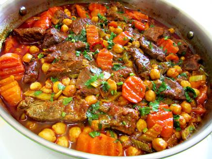 בשר מעורב בירקות